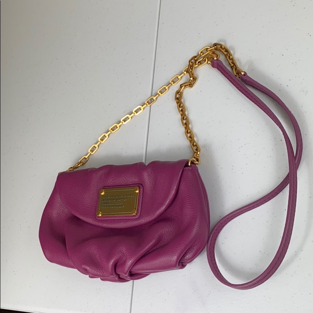 MARC By Marc Jacobs Plum Crossbody Gold Hardware